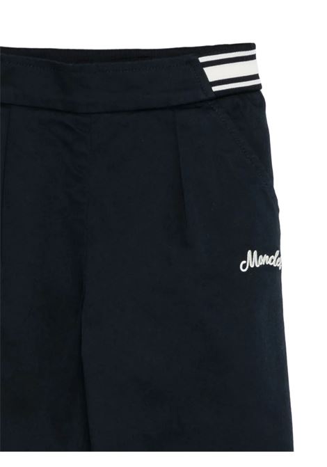 Joggers Blu Con Logo e Motivo a Righe a Contrasto MONCLER ENFANT | 951-2A00001 597G4744